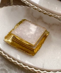 Inspire Me! Home Decor Gold Hammered Square Tray