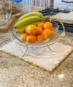 Inspire Me! Home Decor Marble Tray With Metallic Edge (2 Colors) 22 Inspire Me! Home Decor Marble Tray With Metallic Edge (2 Colors)