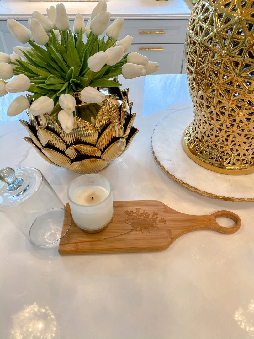 Inspire Me! Home Decor Wild Flower Bamboo Paddle Board KITCHEN 4 Inspire Me! Home Decor Wild Flower Bamboo Paddle Board KITCHEN