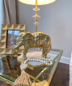 Inspire Me! Home Decor Gold Textured Metal Elephant Decor