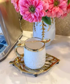 Inspire Me! Home Decor Leaf Trivet Gold