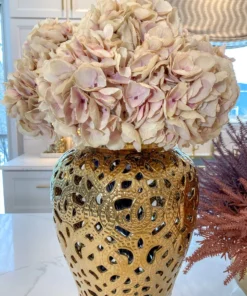 Inspire Me! Home Decor French Beige/Blush Hydrangea Stem Floral Stems