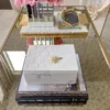 Inspire Me! Home Decor Marble Box With Metal Bee Inlay