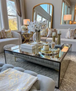 Inspire Me! Home Decor Gold & White Striped Vase (2 Sizes)