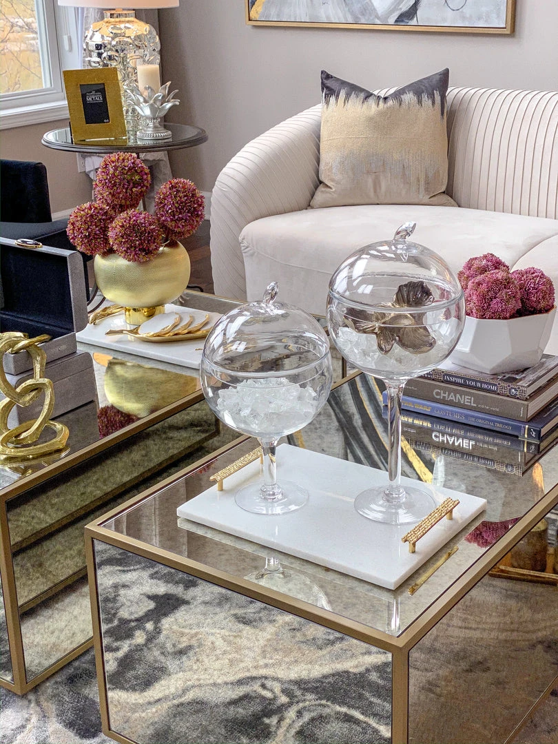 Inspire Me! Home Decor Glass Stem Jar (2 Sizes) 9 Inspire Me! Home Decor Glass Stem Jar (2 Sizes)