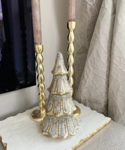 Inspire Me! Home Decor Mercury Glass Tree With Glitter (2 Sizes) Gold