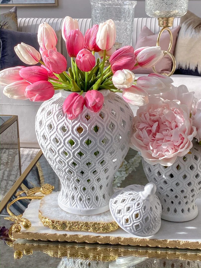 Inspire Me! Home Decor Small White Ginger Jar 3 Inspire Me! Home Decor Small White Ginger Jar