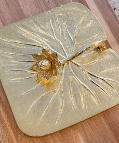 Inspire Me! Home Decor Gold Lotus Napkin Holder