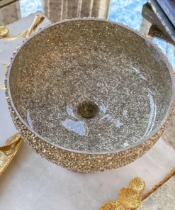 Inspire Me! Home Decor Large Jeweled Glass Decorative Bowl