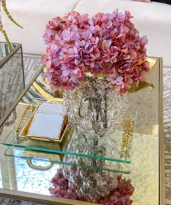 Inspire Me! Home Decor Light Mauve Hydrangea Stem (27.5"L)