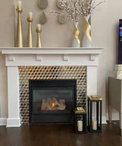 Inspire Me! Home Decor Black And Gold Lantern Display (2 Sizes)