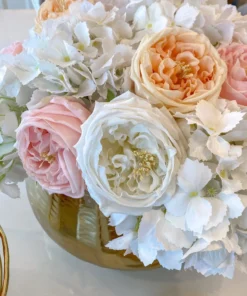 Inspire Me! Home Decor Real Touch Austin Rose (4 Colors) Floral Stems