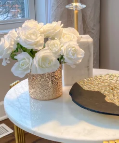 Inspire Me! Home Decor Gold Texture Votive Vase