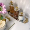 Inspire Me! Home Decor Silver And Gold Flower Top Canister (3 Sizes)