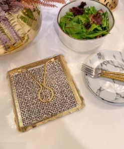 Inspire Me! Home Decor Decorative Square Lunch Napkins (9 Patterns)