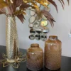 Inspire Me! Home Decor Amber Glass Textured Vase (2 Sizes)
