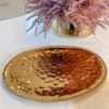 Inspire Me! Home Decor Gold Oval Beaded Platter