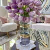 Inspire Me! Home Decor Gold And Colorful Glass Vase