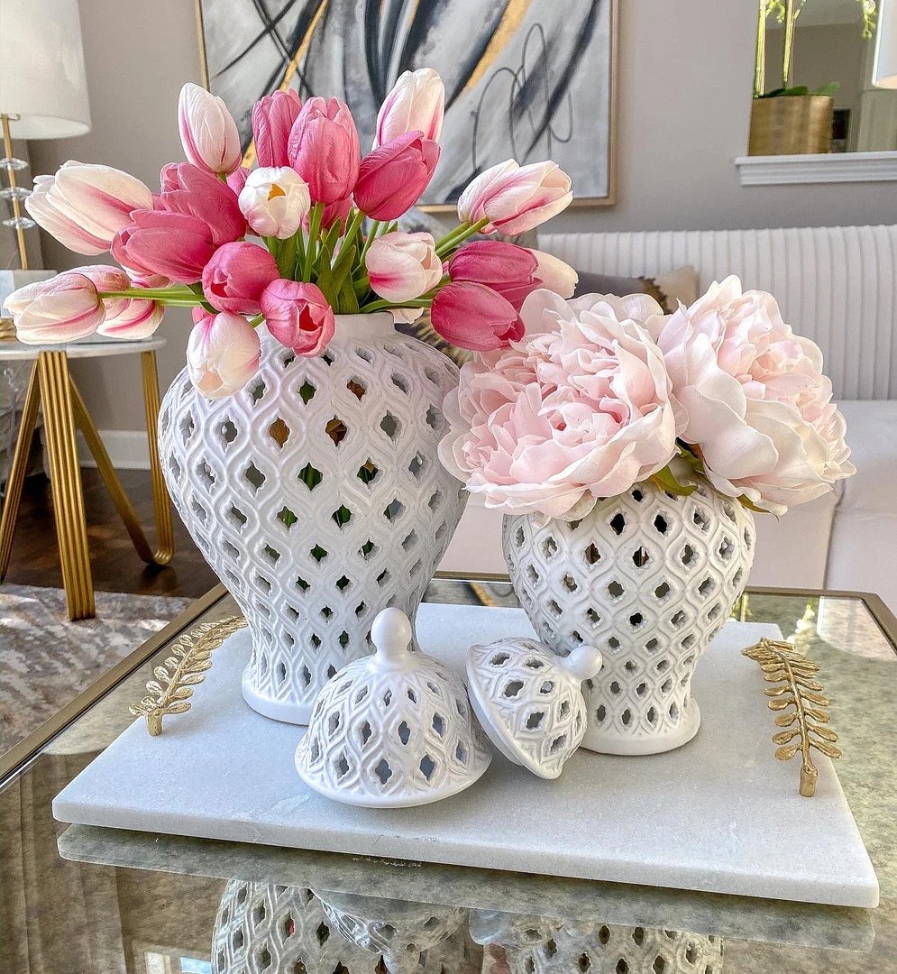 Inspire Me! Home Decor Small White Ginger Jar 4 Inspire Me! Home Decor Small White Ginger Jar