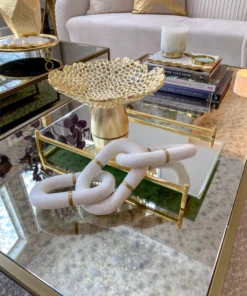 Inspire Me! Home Decor Gold Coral Pedestal Bowl 15 Inspire Me! Home Decor Gold Coral Pedestal Bowl