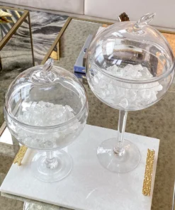 Inspire Me! Home Decor Glass Stem Jar (2 Sizes) 13 Inspire Me! Home Decor Glass Stem Jar (2 Sizes)