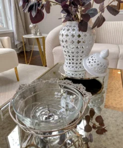 Inspire Me! Home Decor Jeweled Edge Bowl With Glass Insert (2 Colors) 28 Inspire Me! Home Decor Jeweled Edge Bowl With Glass Insert (2 Colors)