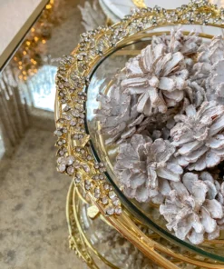 Inspire Me! Home Decor Jeweled Edge Bowl With Glass Insert (2 Colors) 20 Inspire Me! Home Decor Jeweled Edge Bowl With Glass Insert (2 Colors)