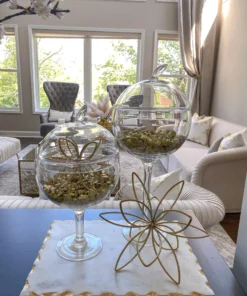 Inspire Me! Home Decor Glass Stem Jar (2 Sizes) 17 Inspire Me! Home Decor Glass Stem Jar (2 Sizes)