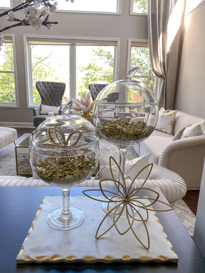 Inspire Me! Home Decor Glass Stem Jar (2 Sizes) 10 Inspire Me! Home Decor Glass Stem Jar (2 Sizes)