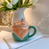 Inspire Me! Home Decor KITCHEN Rose Shape With Mug With Lid And Spoon 1 Inspire Me! Home Decor KITCHEN Rose Shape With Mug With Lid And Spoon