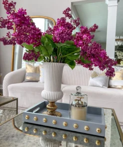 Inspire Me! Home Decor Studded Decorative Wood Trays (4 Colors)