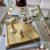 Inspire Me! Home Decor Gold Tray (2 Sizes) 2 Inspire Me! Home Decor Gold Tray (2 Sizes)