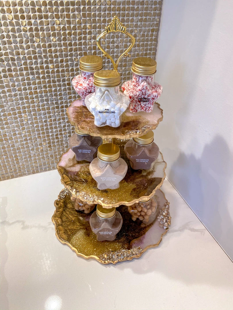 Inspire Me! Home Decor 3-Tiered Resin Cake Stand 3 Inspire Me! Home Decor 3-Tiered Resin Cake Stand