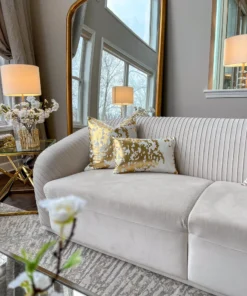 Cloud9d PILLOWS, RUGS, & THROWS Elise Ivory Gold Pillow - 20" X 20" 20 Cloud9d PILLOWS, RUGS, & THROWS Elise Ivory Gold Pillow - 20