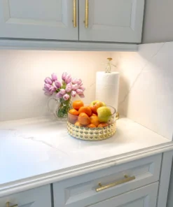 Inspire Me! Home Decor Oversized Gold Studded Glass Bowl