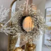 Inspire Me! Home Decor Metallic Pearl Wreath