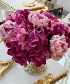 Inspire Me! Home Decor Floral Stems Real-Touch Hydrangea Stem (4 Colors)