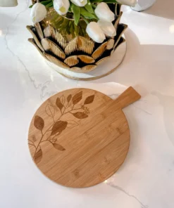 Inspire Me! Home Decor KITCHEN Round Eucalyptus Bamboo Board