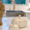 Inspire Me! Home Decor Dolomite Pumpkin Collection ( 3 Sizes And Shapes Available ) KITCHEN