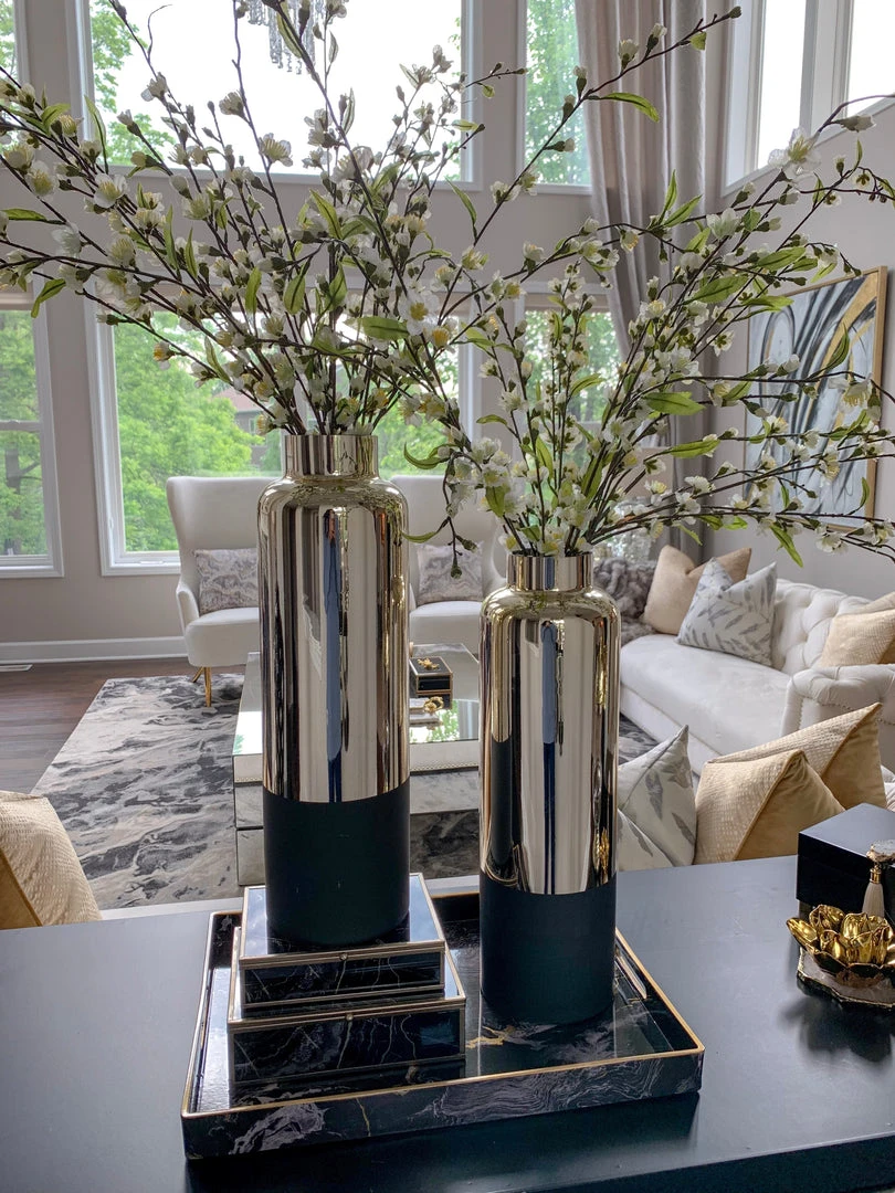 Inspire Me! Home Decor Gold & Matte Black Vase (3 Sizes) 5 Inspire Me! Home Decor Gold & Matte Black Vase (3 Sizes)