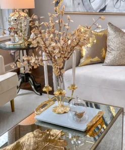 Inspire Me! Home Decor Marble Tray With Gold Lava Handles 21 Inspire Me! Home Decor Marble Tray With Gold Lava Handles