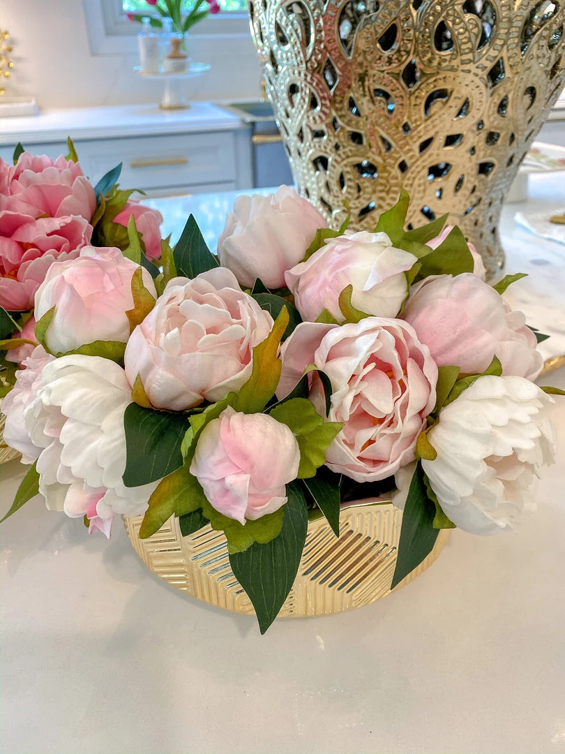 Inspire Me! Home Decor Real Touch Light Color Peony Bundles (3 Colors) 4 Inspire Me! Home Decor Real Touch Light Color Peony Bundles (3 Colors)