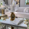Inspire Me! Home Decor Gold Geode Base Pedestal Bowl