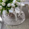 Inspire Me! Home Decor Silver Metal Textured Organic Shape Tray 1 Inspire Me! Home Decor Silver Metal Textured Organic Shape Tray