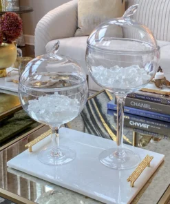 Inspire Me! Home Decor Glass Stem Jar (2 Sizes) 14 Inspire Me! Home Decor Glass Stem Jar (2 Sizes)