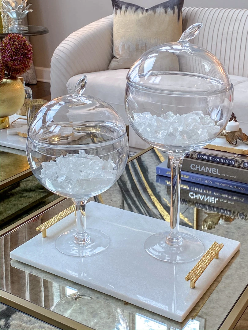 Inspire Me! Home Decor Glass Stem Jar (2 Sizes) 7 Inspire Me! Home Decor Glass Stem Jar (2 Sizes)