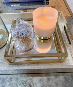 Inspire Me! Home Decor Glass Cloche With White Tip Matches