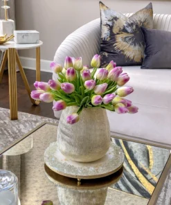 Inspire Me! Home Decor Round White Resin Tray/Trivet