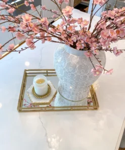 Inspire Me! Home Decor Marble Hexagon Trivet W/ Gold Edge 9 Inspire Me! Home Decor Marble Hexagon Trivet W/ Gold Edge