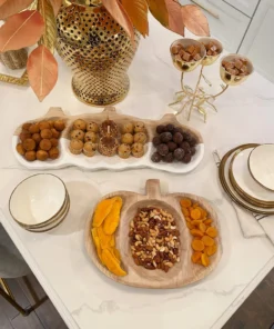 Inspire Me! Home Decor Wooden Pumpkin Tray